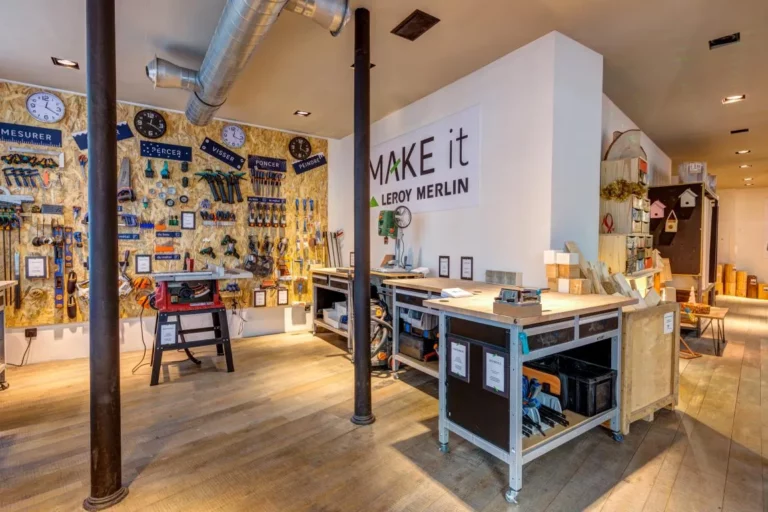 Espace atelier Make it Leroy Merlin rue des Rosiers à Paris
